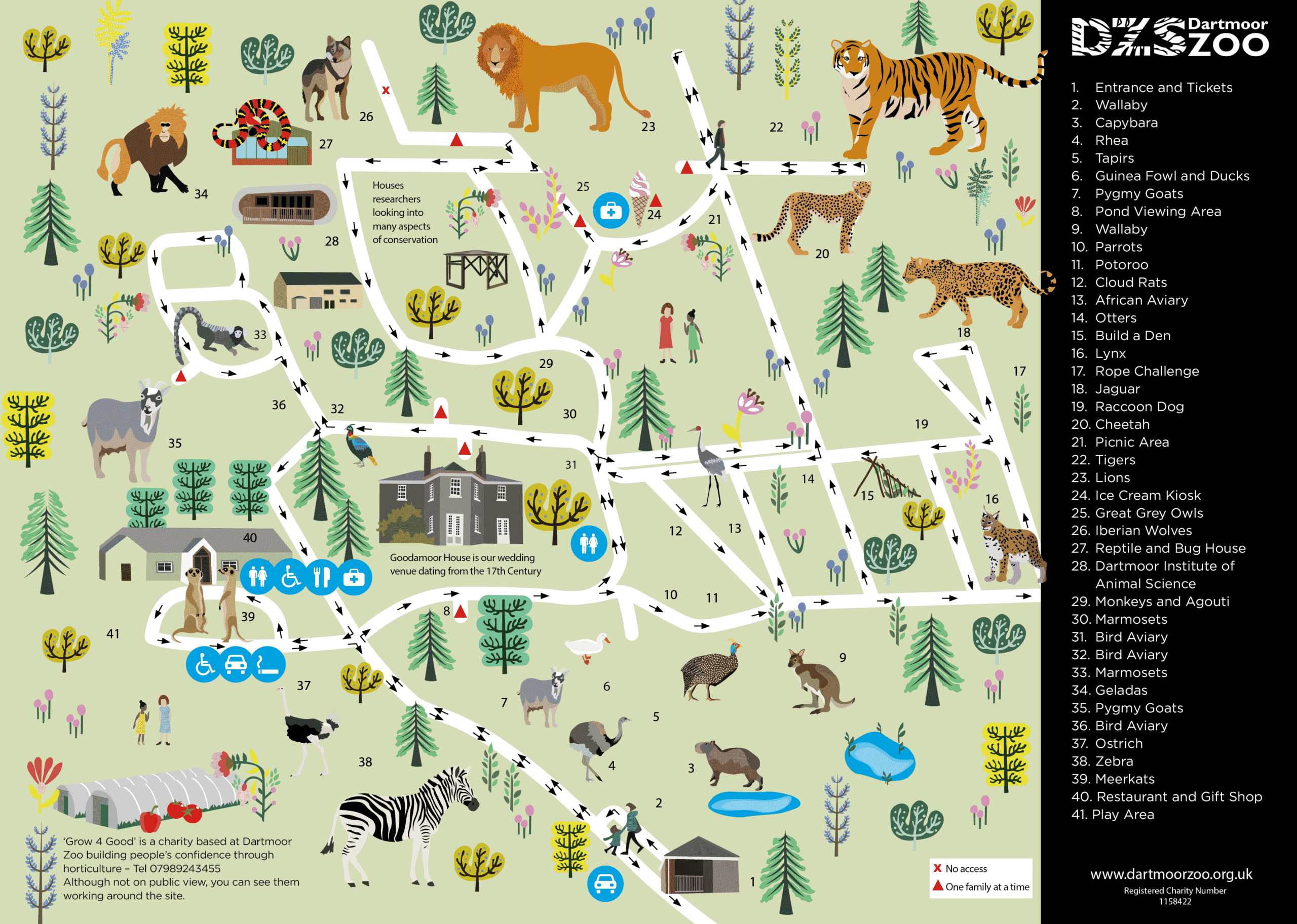 Dartmoor National Park Map Maps & Guides - Dartmoor Zoo